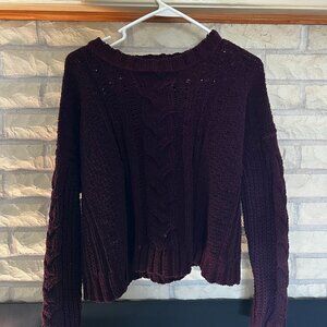 Aeropostale Purple Knit Sweater